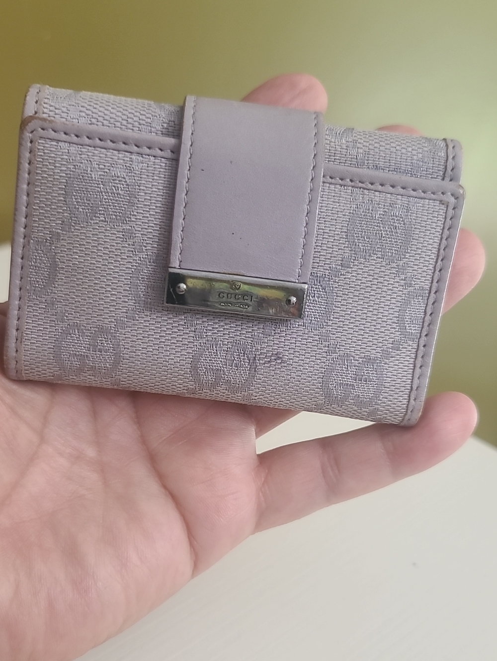 Gucci Lilac GG Monogram Canvas Key Holder